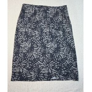 Rip Skirt Women L Black Gray Hawaiian Floral Wrap Swimsuit Cover  Cruise Skirt